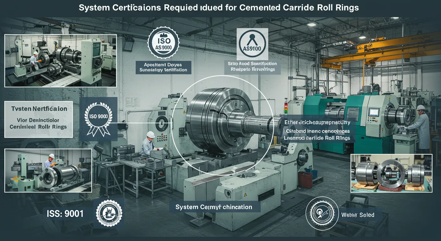 Wat is die stelselsertifiserings wat benodig word vir sementkarbiedrolringe?