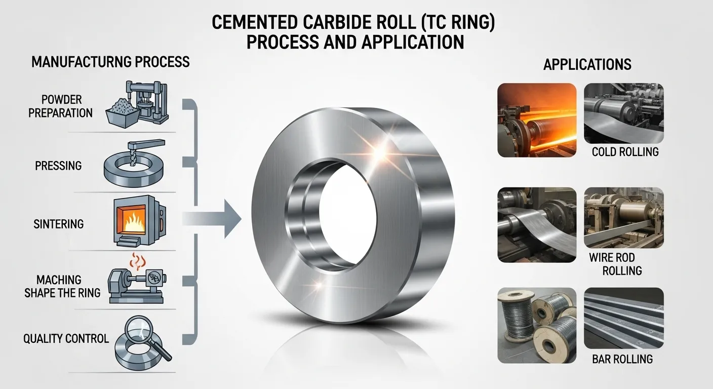 Gesementeerde Carbide Roll (TC Ring) Proses en Toepassing